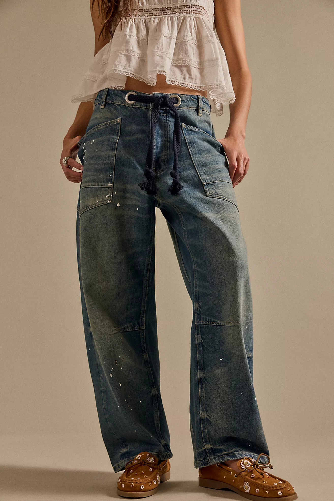 We The Free Moxie Pull-On Barrel Jeans | Free People (Global - UK&FR Excluded)