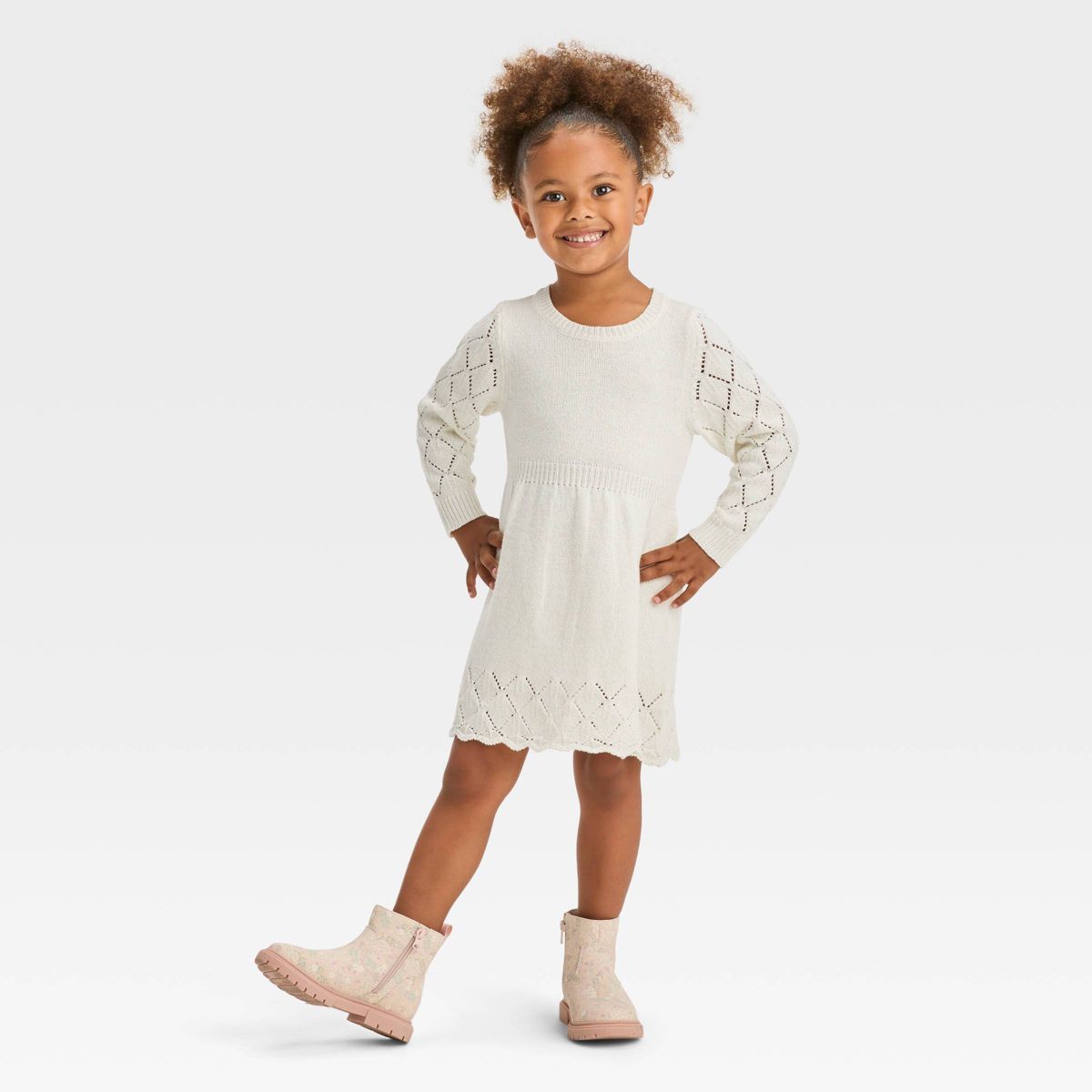 Toddler Girls' Crewneck Sweater Dress - Cat & Jack™ | Target