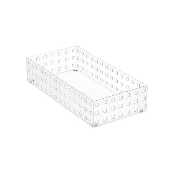 like-it Bricks 11" Medium Short Bin Translucent | The Container Store