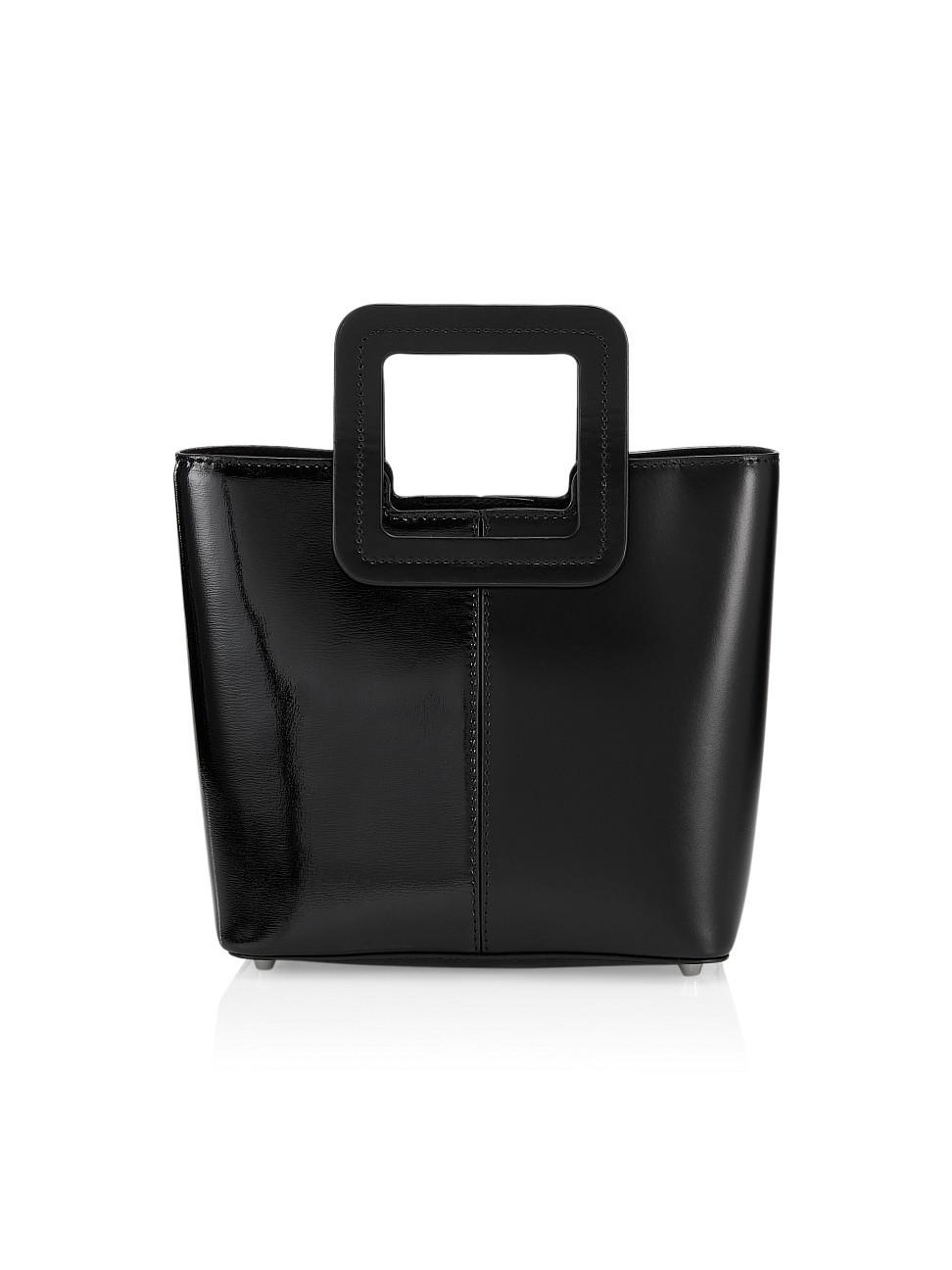 Women's Mini Shirley Split Leather Tote - Black | Saks Fifth Avenue
