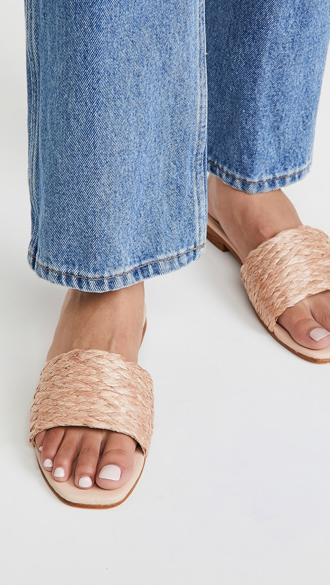 Key Largo Braided Raffia Slip On Sandals | Shopbop