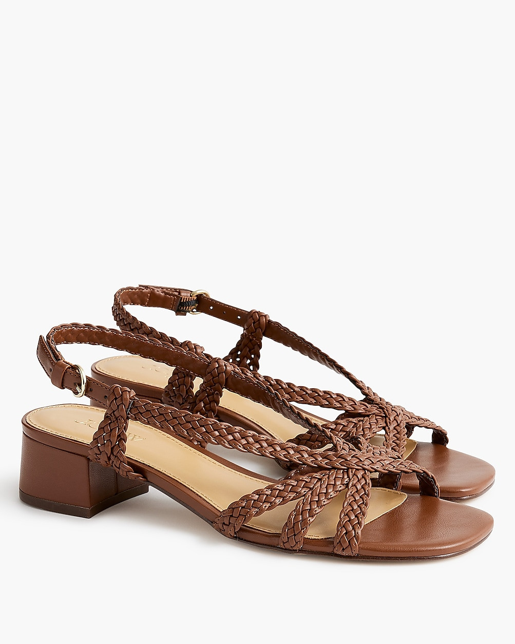 Braided strappy heels | J.Crew Factory