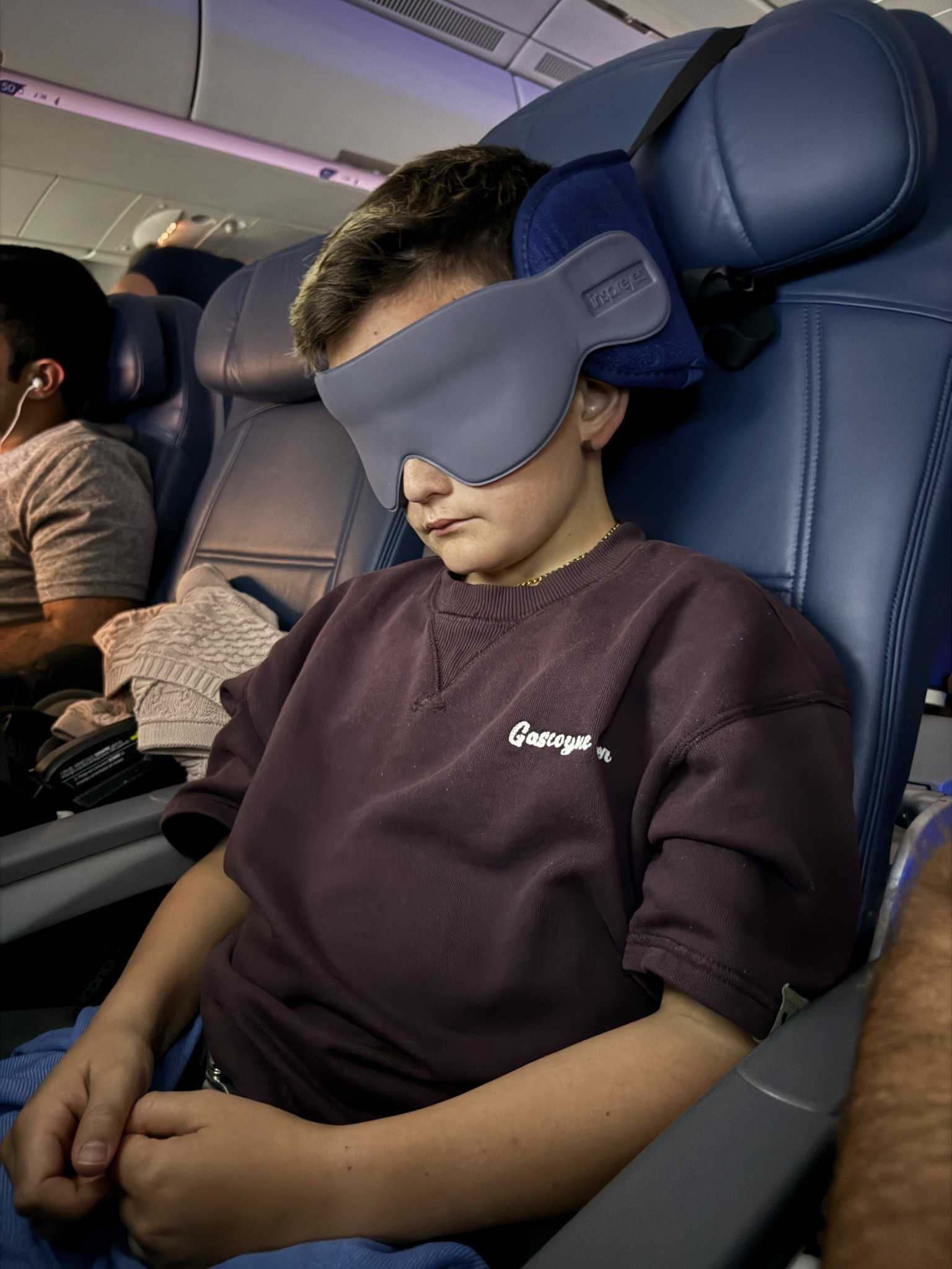 We love this eye mask for overnight plane travel. We took it on our trip to Europe this summer. Holds your head up so you can sleep on the plane!

#LTKTravel