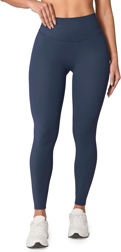 UNISSU Hugluxe No Front Seam Yoga Leggings 25" True Blue X-Small | Amazon (US)