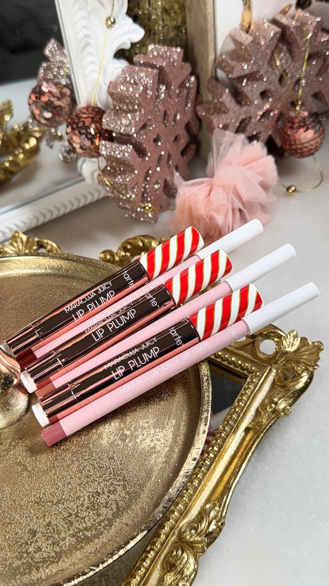 #ad Tarte Kindness Cafe Maracuja Juicy Lip Set $49.98 ($150 value) +take 15% OFF only at @QVC!

Pull out your gift list! These make the perfect stocking stuffer for your Besties! Score the Tarte Kindness Cafe Maracuja Juicy Lip Set for only $49.98 with FREE SHIPPING at QVC! PLUS use the coupon code BRIGHT at checkout to save an additional 15% OFF for a LIMITED TIME ONLY! This kit contains 3 FULL SIZE Maracuja Juicy Lip Plumps and 3 FULL SIZE Maracuja Juicy Lip Liner PLUS 3 holiday bags for gifting!

Includes:
✨Maracuja Juicy Lip Plump In Candy Cane Cookie, Peppermint Bark, and Chocolate Mint
3x 0.095oz, $81 value
✨Maracuja Juicy Lip Liner In Soft Pink, Honeysuckle, and Mauve
3x 0.0176oz, $69 value
✨Gift Bags 3x

New and existing customer use the code BRIGHT to save 15% OFF your purchase or 20% OFF when using your Qcard (one time use) at checkout
New customers save $20 OFF your first purchase $40+ with code HOLIDAY20 at checkout

@tartecosmetics @qvc #loveqvc #qvc

#LTKGiftGuide #LTKHoliday #LTKSaleAlert