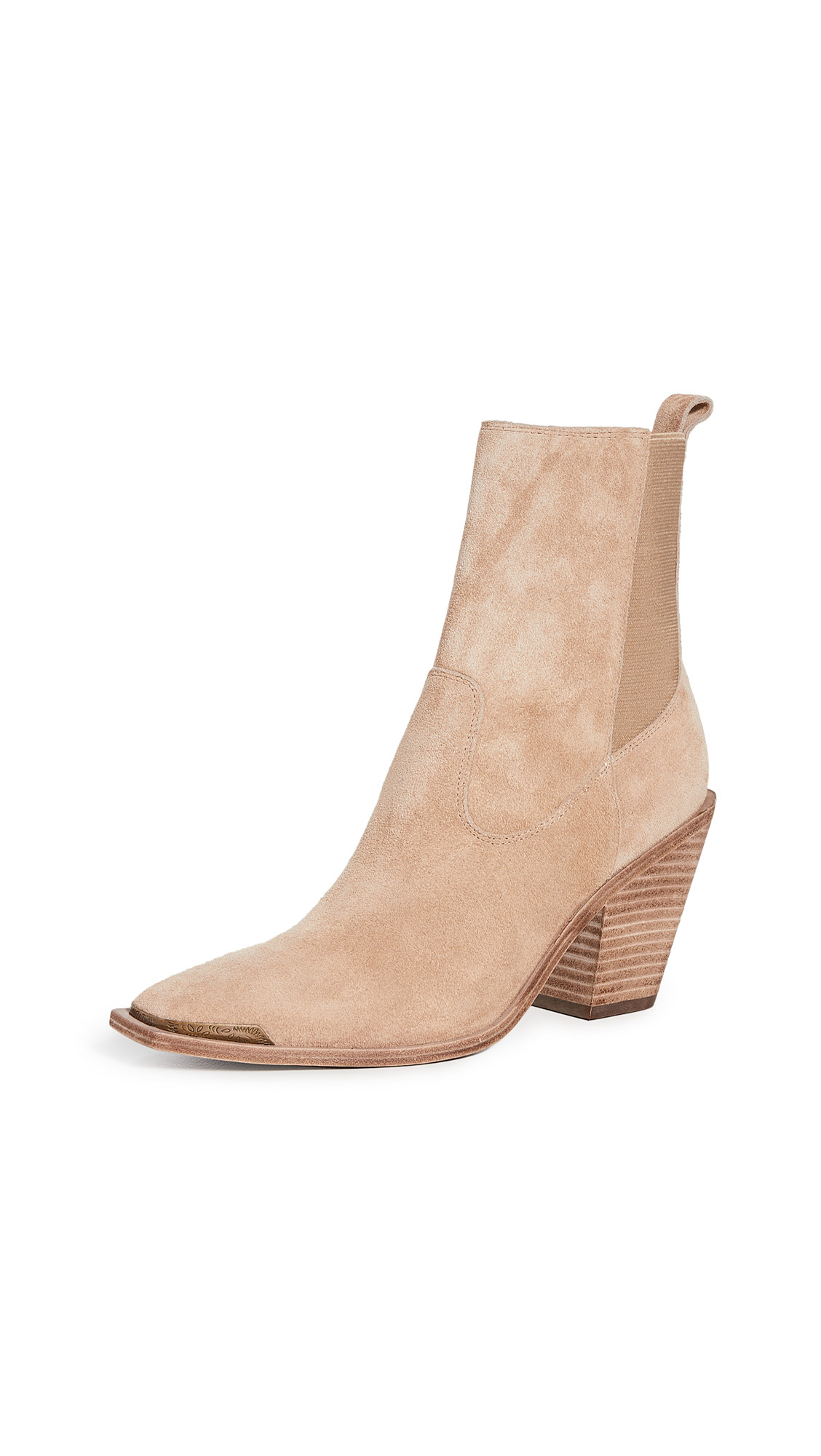 Sigerson Morrison Faith Double Gore Square Toe Booties | Shopbop