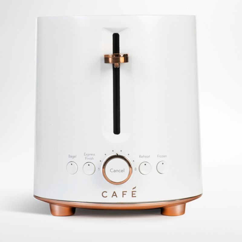 GE Cafe Express Finish Matte White 2-Slice Toaster + Reviews | Crate & Barrel | Crate & Barrel