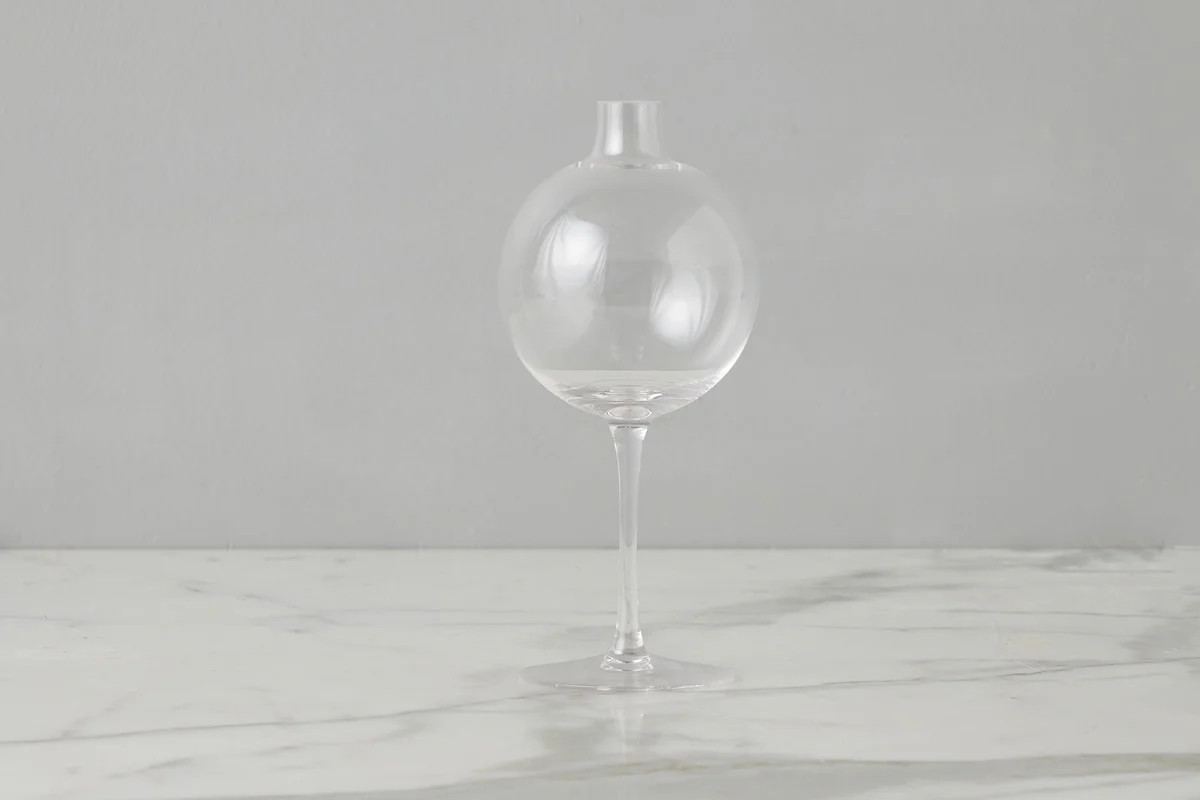 Clear Wine Glass Vase, MediumDefault Title | etúHOME