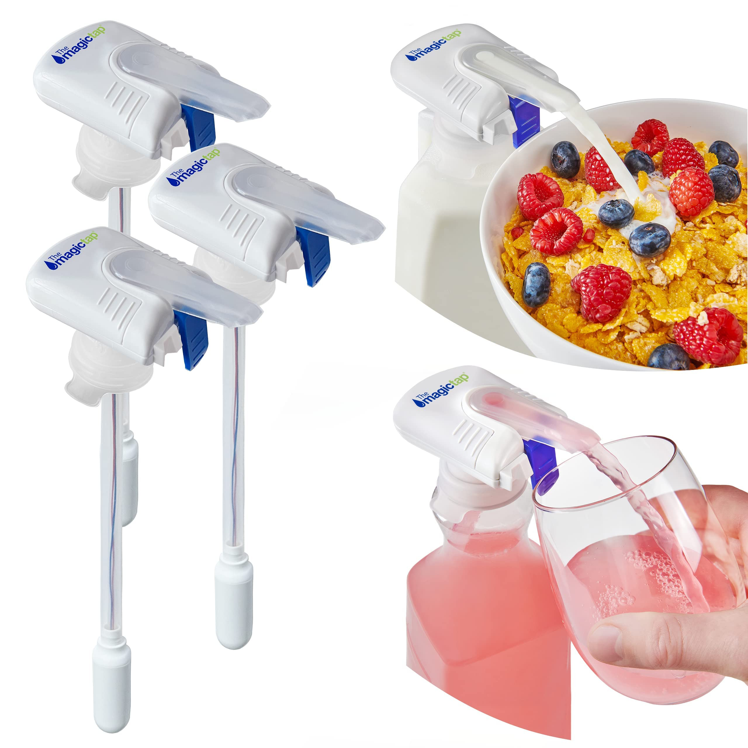 The Magic Tap Automatic Drink Dispenser - Hands-Free Beverage Dispenser for Fridge - Perfect for ... | Amazon (US)