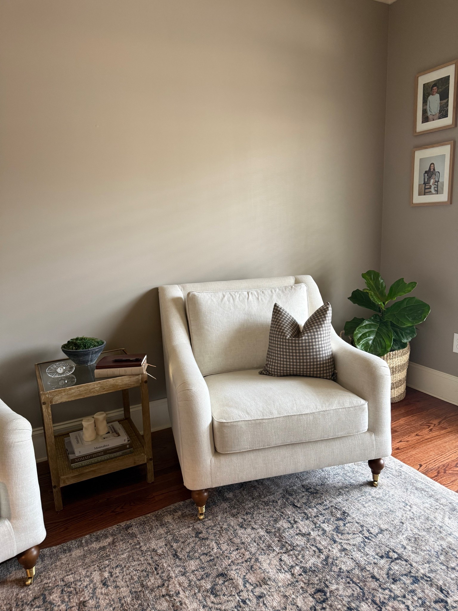 The chair is the Alexander. Fabric is the bisque color. Made to order. Be prepared to wait 12 weeks. Pillow cover is from saltbox lane in Monroe 

#LTKmomlife #LTKHome #LTKdayinmylife