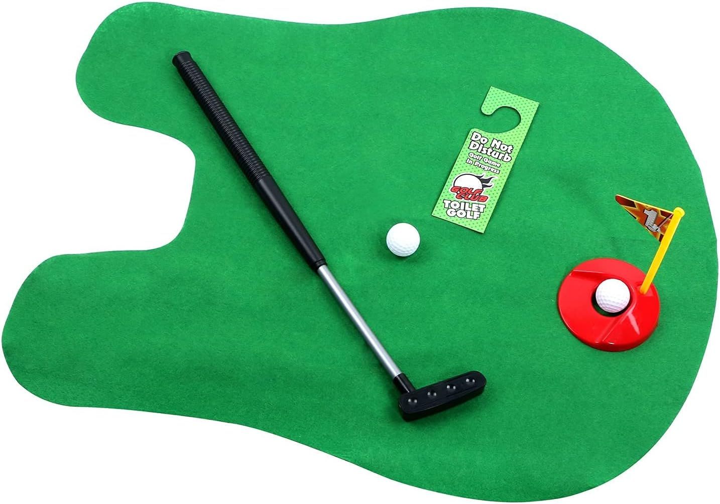 GOODLYSPORTS Toilet Golf Game- Practice Mini Golf in Any Restroom/Bathroom - Great Toilet Time, F... | Amazon (US)