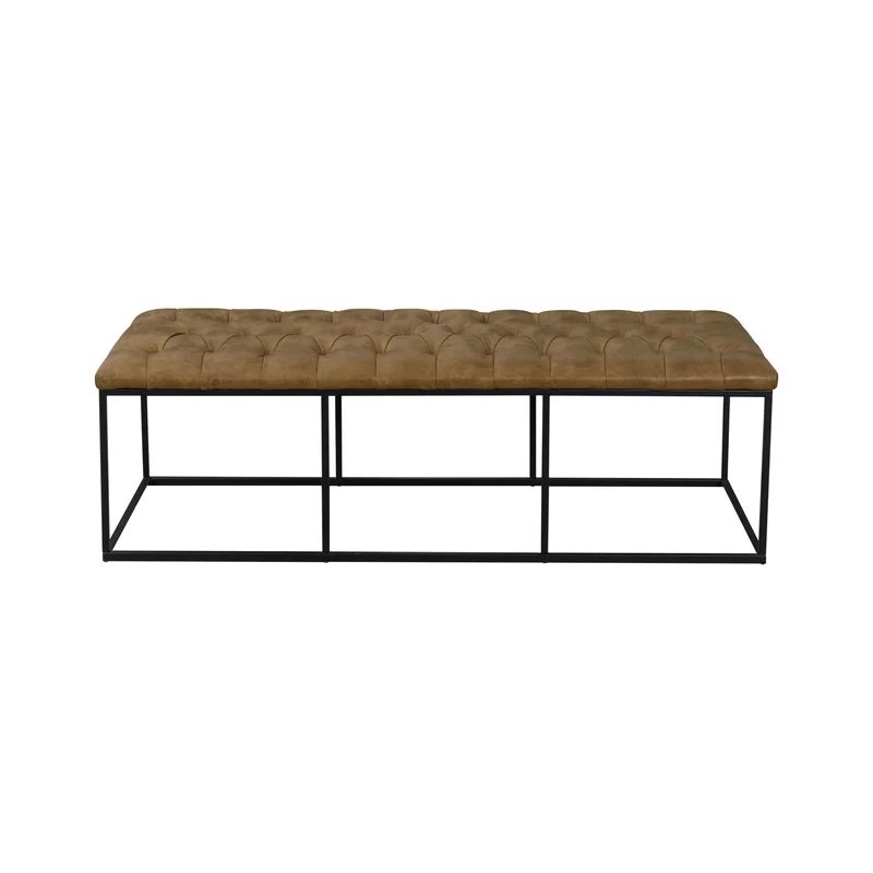 Thrapst Faux Leather Bench | Wayfair North America