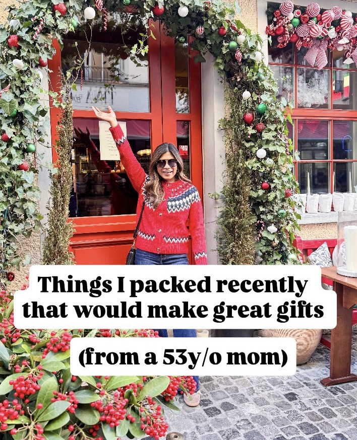 I’m 5’2” 118#ish for reference 
Amazon sweaters in small tts
Jeans tts size 2 short length.
Wool coat in small tts.
Black puffer jacket in small tts.
Red cardigan sweater in XS tts.
Boots   and shoes tts.
Adidas sneakers size down.
Cashmere sweater in small tts.
Plaid pajamas in small tts.
Black woven bag-Italian leather in size small.
I packed these to recent rips and would make great gifts!
Holiday gifts, winter staples, fashion over 59, fashion over 40, stocking stuffers.

#LTKHoliday #LTKOver40 #LTKGiftGuide