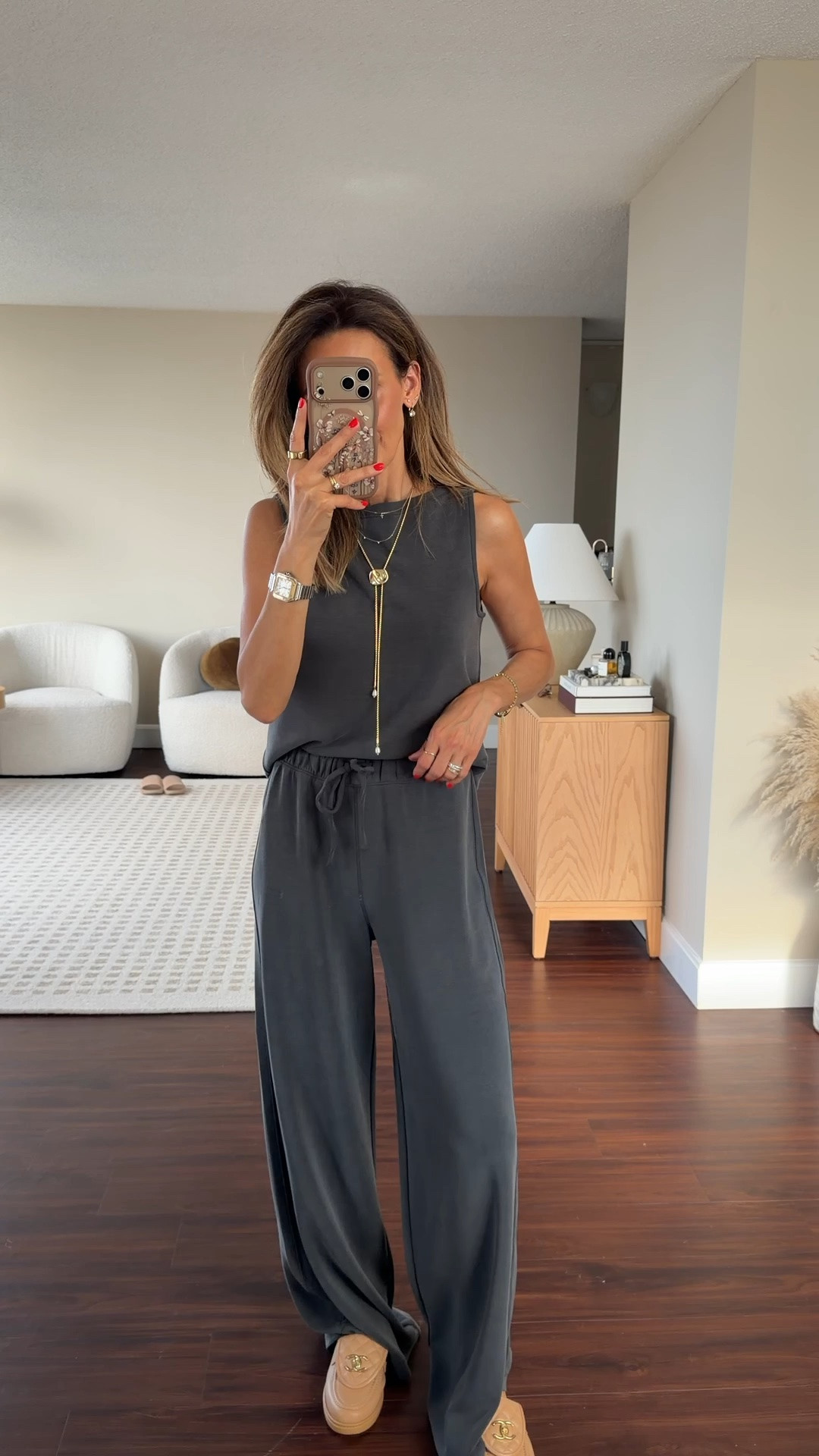 Loving the new vintage wash of the new air essentials sets! The charcoal grey in the pants is great for flying, errands and easy to layer! Size XS @spanx #spanxpartner code: KARINAXSPANX

#LTKootd #LTKgrwm #LTKTravel