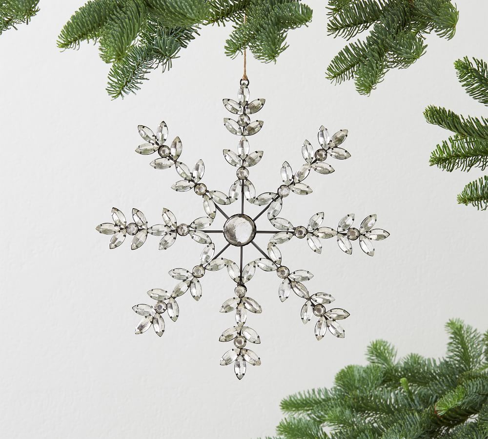 Delicate Jeweled Snowflake | Pottery Barn (US)