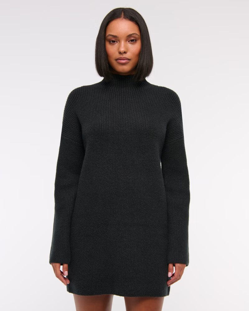 Easy Mockneck Mini Sweater Dress | Abercrombie & Fitch (US)