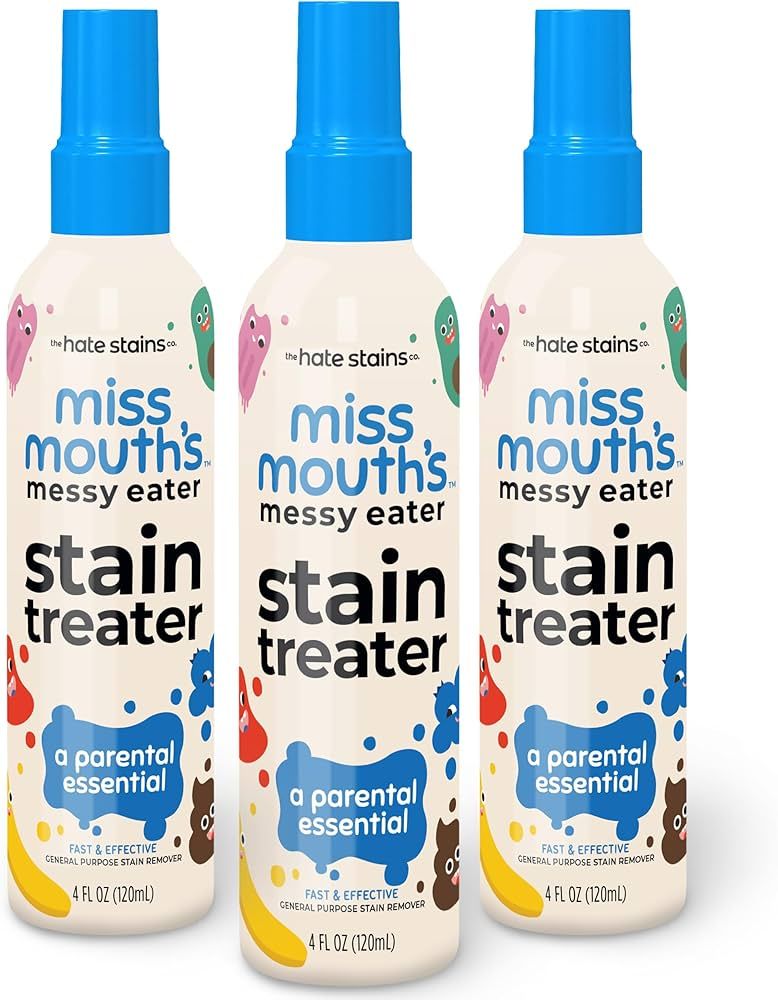 Miss Mouth's Messy Eater Stain Treater Spray - 4oz 3 Pack Stain Remover - Newborn & Baby Essentia... | Amazon (US)