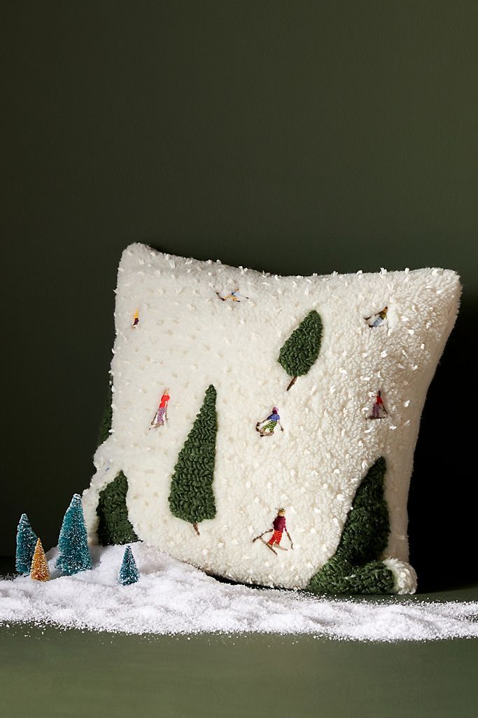 Hit The Slopes Pillow | Anthropologie (US)