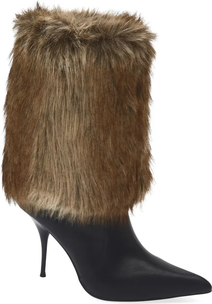 Thermal Faux Fur Cuff Bootie (Women) | Nordstrom