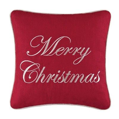 C&F Home 16" x 16" Merry Christmas Embroidered Pillow | Target