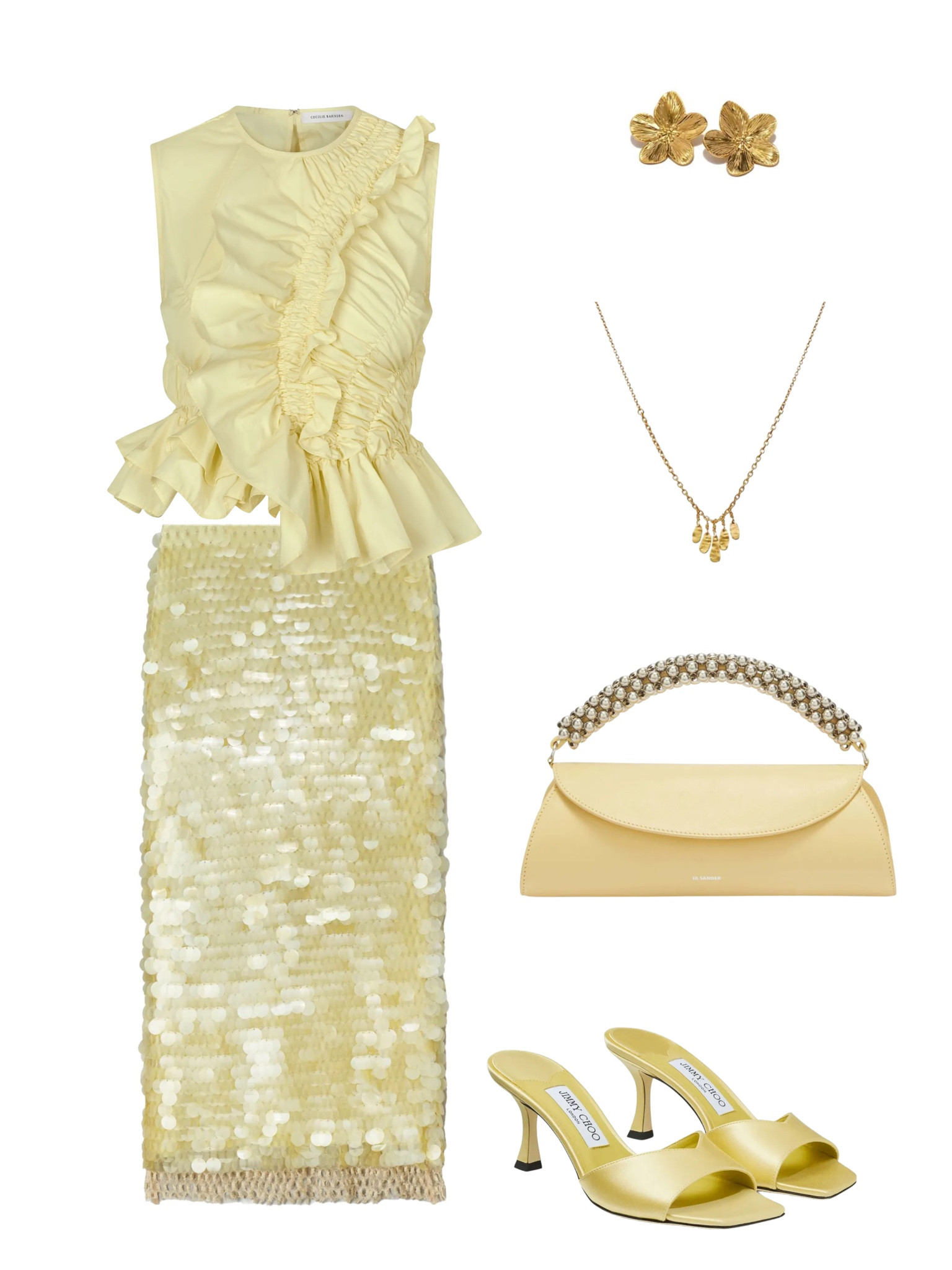 Yellow vacation outfit idea, sequin skirt, yellow midi skirtt

#LTKParties #LTKStyleTip #LTKTravel