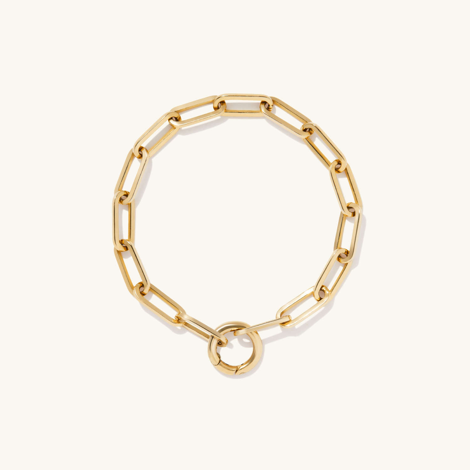 Paperclip Chain Charm Bracelet | Mejuri (Global)