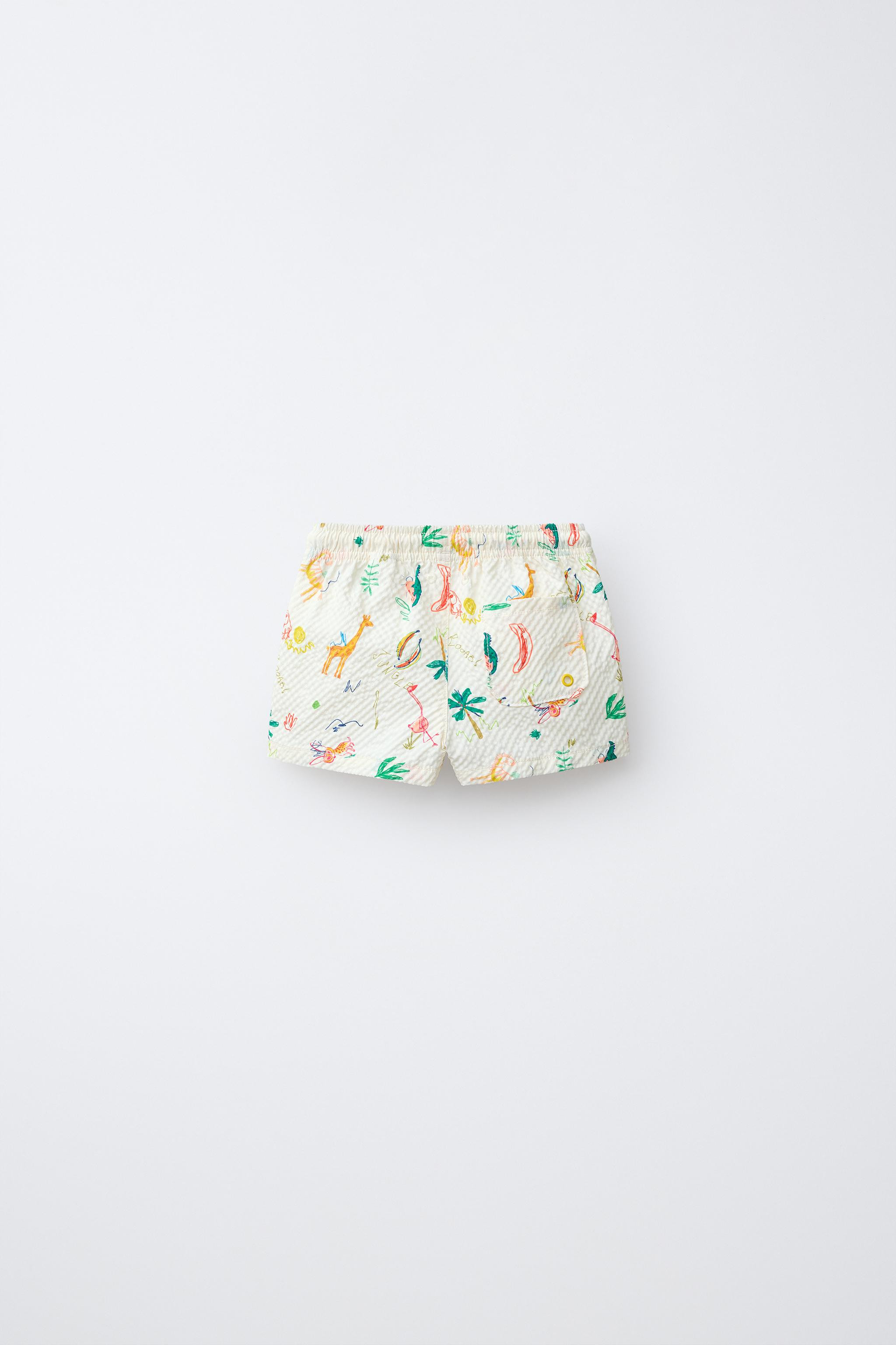 2-6 YEARS/ ANIMAL PRINT SWIM SHORTS | Zara US