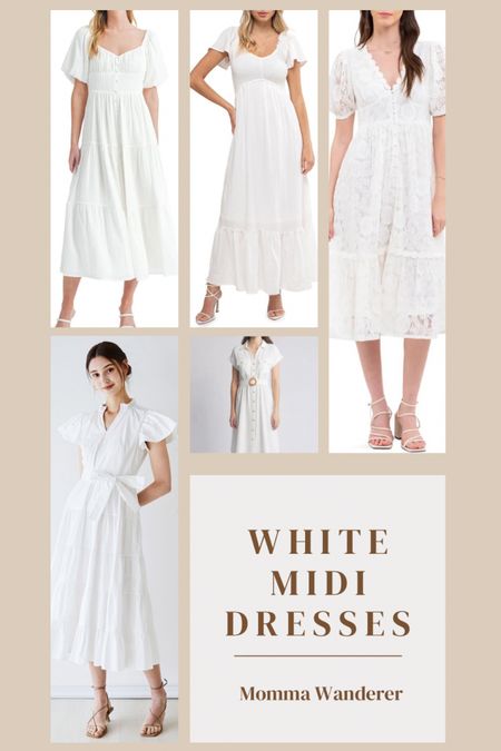 Feeling the white midi dresses for spring#LTKSpringSale 

#LTKover40 #LTKSeasonal