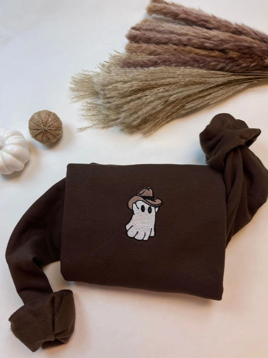 Embroidered Western Ghost Sweatshirt | Etsy (US)