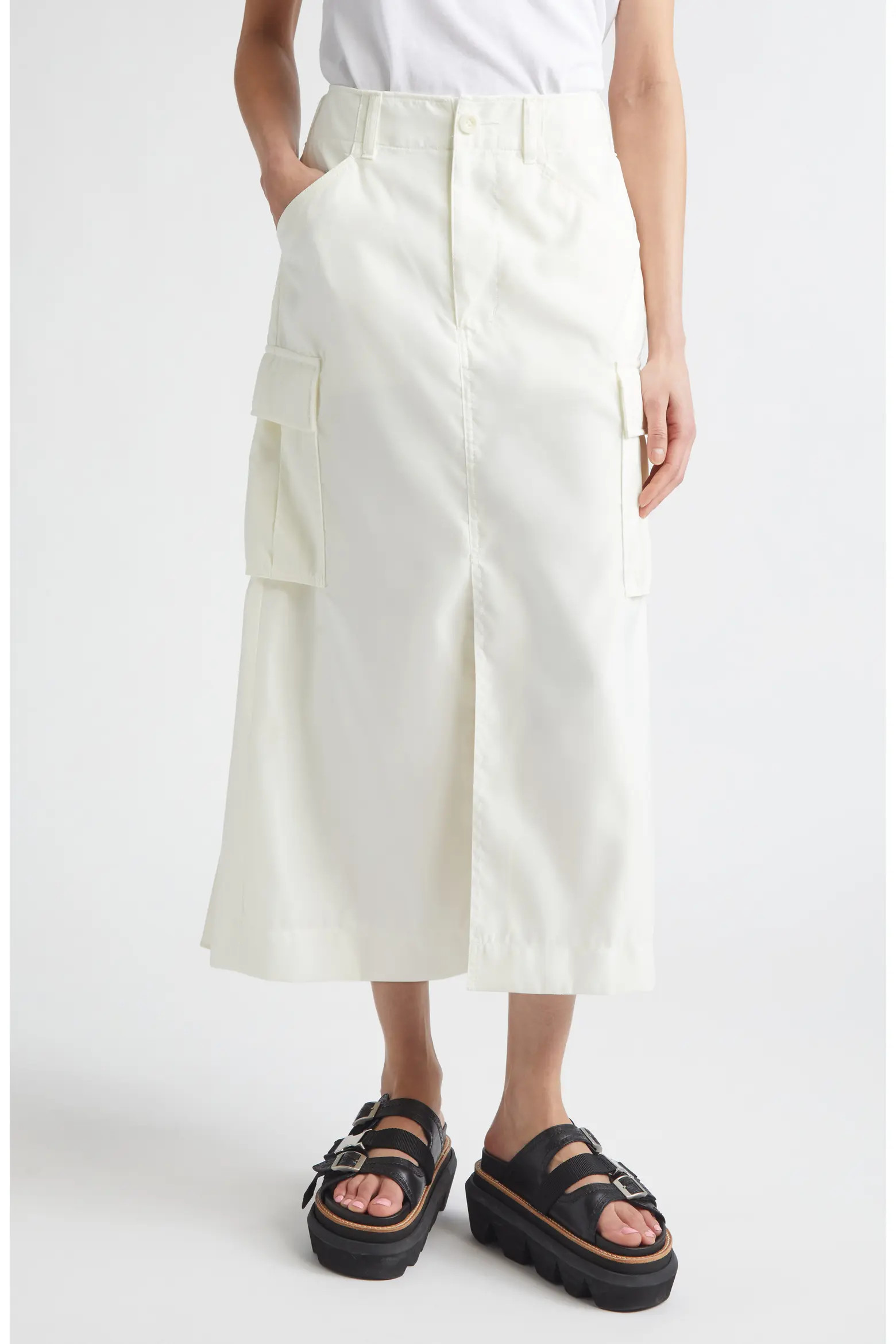 Insulated Nylon Twill & Satin Cargo Skirt (Women) | Nordstrom | Nordstrom