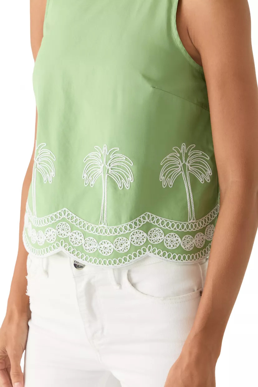 Women's Sleeveless Embroidered Tank Top | Belk