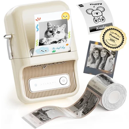 NIIMBOT B21 Pro HD Photo Printer Label Maker Machine, NEW Upgrade !300 DPI ! Sticker Printer Thermal Labeler for Business Home Office Organization,White | Walmart (US)