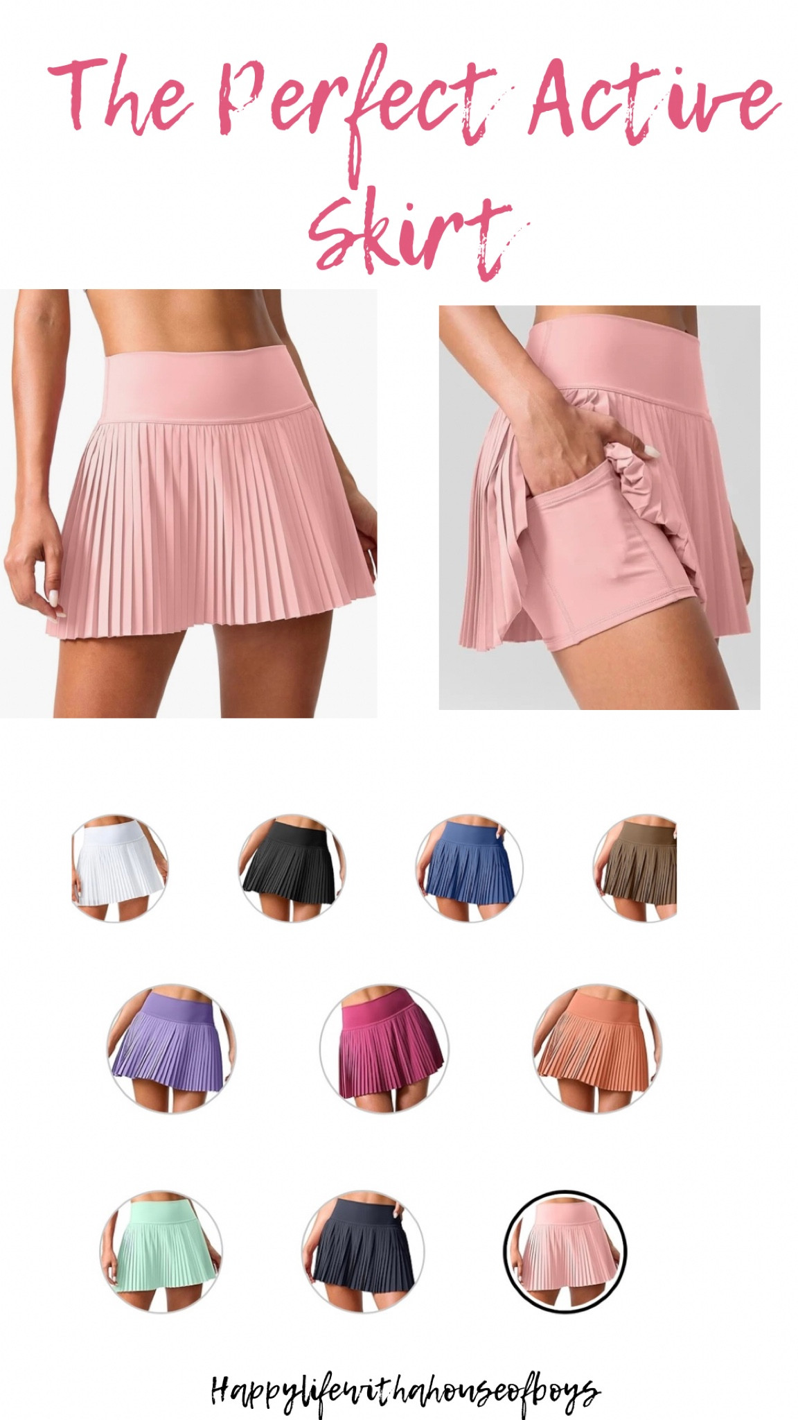 The perfect active skirt!!
#active #activeapparel #activeskirt #activeskort #pleatedskirt #varieyofcolors #amazon #amazonfind

#LTKFindsUnder50 #LTKStyleTip #LTKFitness