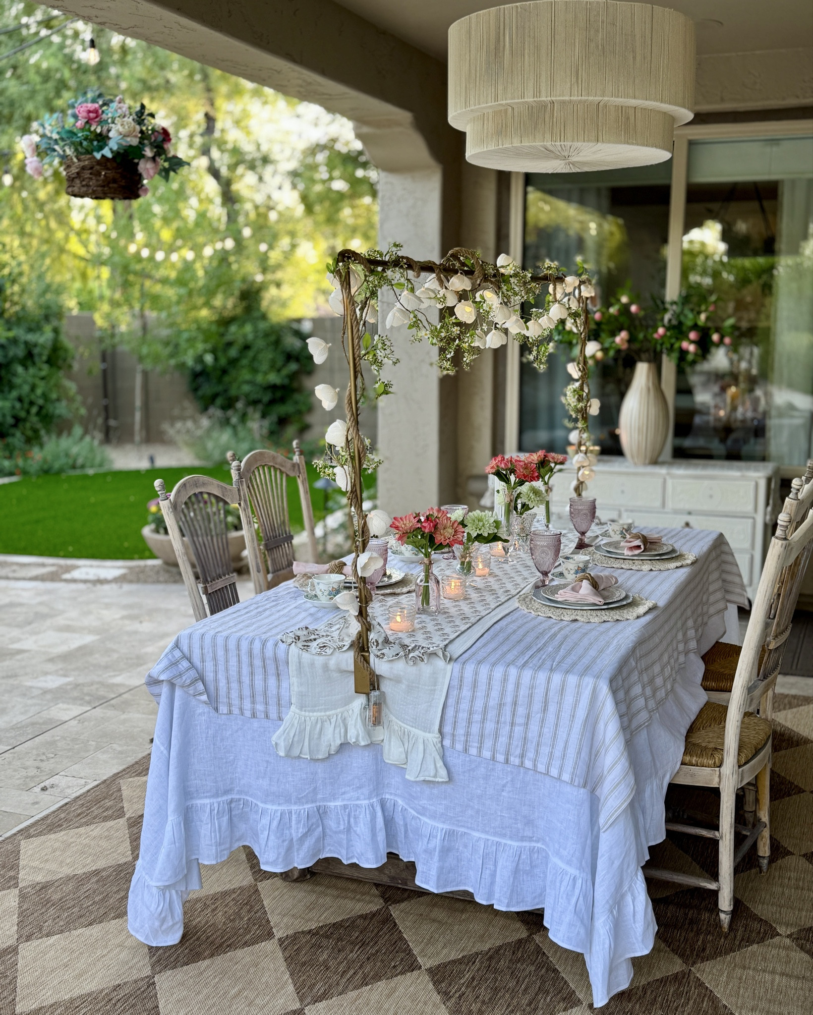 Late afternoon & early evening views of a Neutral Cottage Alfresco

Discount code: JOYFUL for 10% off your Interior Delights order 

See Bundles for one quick click or individual items attached below. 

Cottage core aesthetic, neutral cottage, alfresco, table rod, tablescape, garden party, tea party 

#LTKParties #LTKSummerEdit #LTKHome