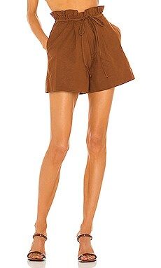 L'Academie Gracen Short in Brown from Revolve.com | Revolve Clothing (Global)