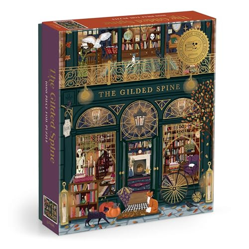 Galison - The Gilded Spine 1000 Piece Jigsaw Puzzle with Foil for Adults | Amazon (US)