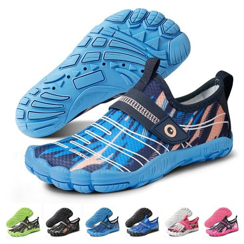 SEEKWAY Barefoot Water Shoes for Kids - Wide Toe Box and Quick-Dry Sand Shoes Toddler for Hiking Swim Beach Pool Kayak Sport Accessories, Camping Essentials Must-Haves for Boys Girls Sizes | Amazon (US)