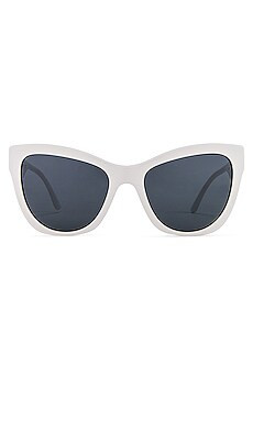 VERSACE Pop Chic Rectangle in White & Dark Grey from Revolve.com | Revolve Clothing (Global)