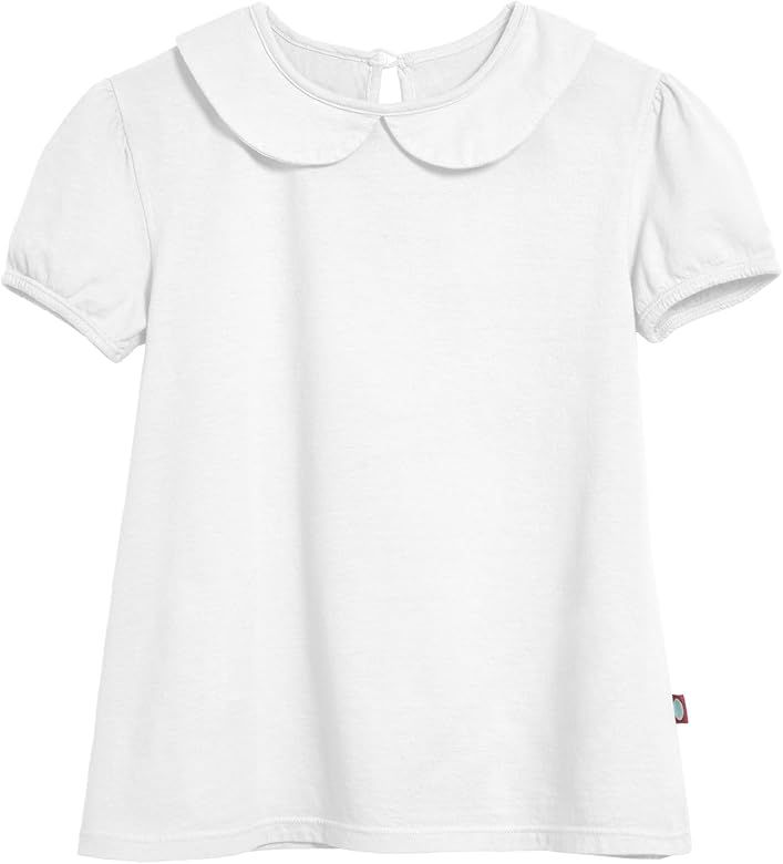 City Threads Girls' Peter Pan Collar A-Line Puff Tee Tshirt for School & Play | Amazon (US)