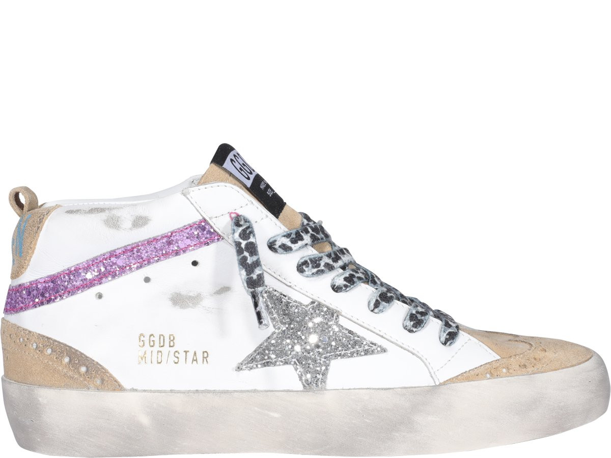 Golden Goose Deluxe Brand Mid Star Sneakers | Cettire Global