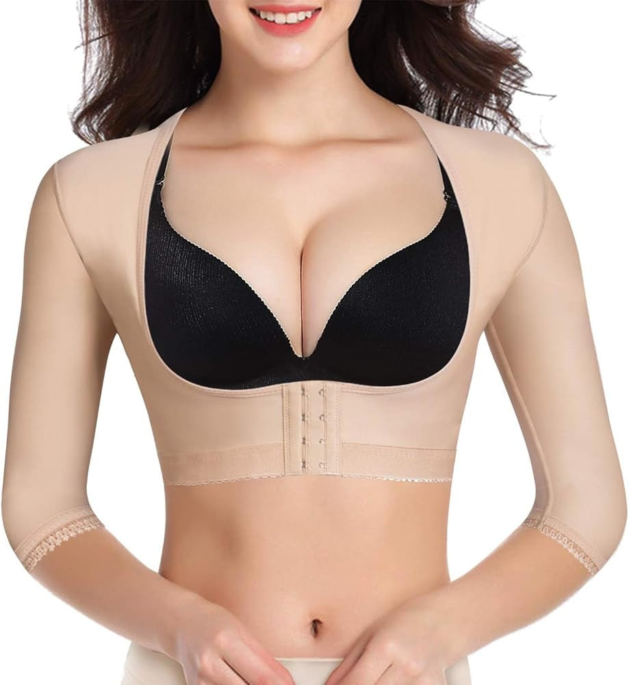 BRABIC Upper Arm Shaper Post Surgical Slimmer Compression Sleeves Posture Corrector Tops Shapewea... | Amazon (US)