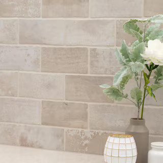 Capella Ivory Brick 5 in. x 10 in. Matte Porcelain Floor and Wall Tile (5.55 sq. ft. /Case) | The Home Depot