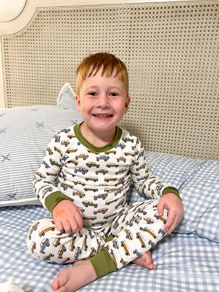 I love these vintage truck Kids pajamas for my little guy! I also linked his toddler boy room decor! This bed is so classic and could be for a girl or boy room!

#LTKfamily #LTKkids #LTKhome