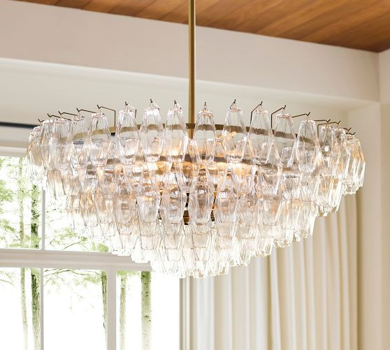 Florence Crystal Round Chandelier (29"-38") | Pottery Barn (US)