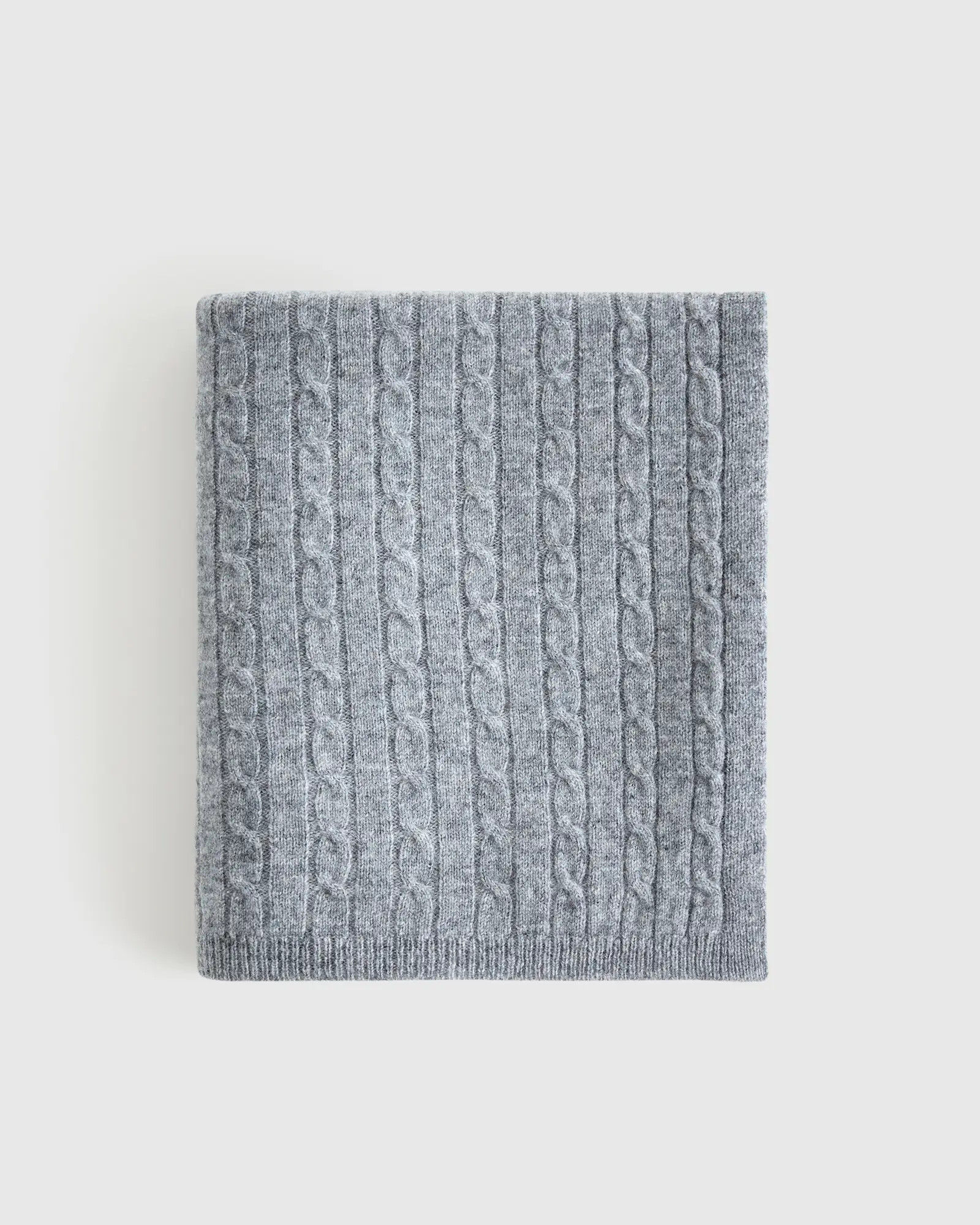 Mongolian Cashmere Cable Knit Baby Blanket | Quince