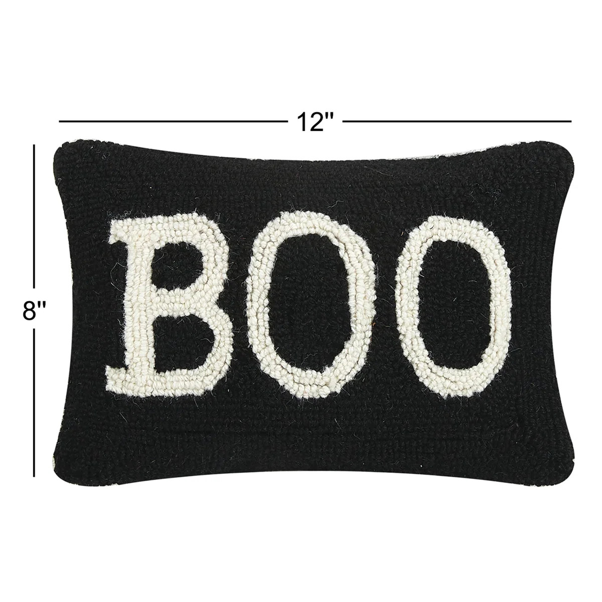 Boo Halloween Mini Wool Hook Pillow | Wayfair North America