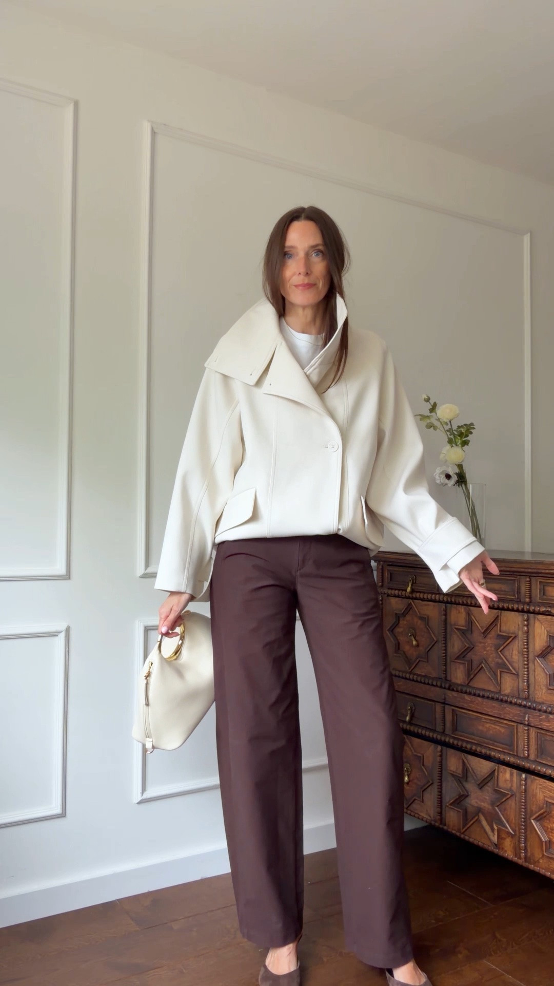 I’m wearing an XS long in both colours of the trousers. 

Barrel leg trousers, funnel neck jacket, perfect white tee, brown trousers, cream trousers, spring outfits, date night outfit

#LTKspring #LTKstyletip #LTKuk