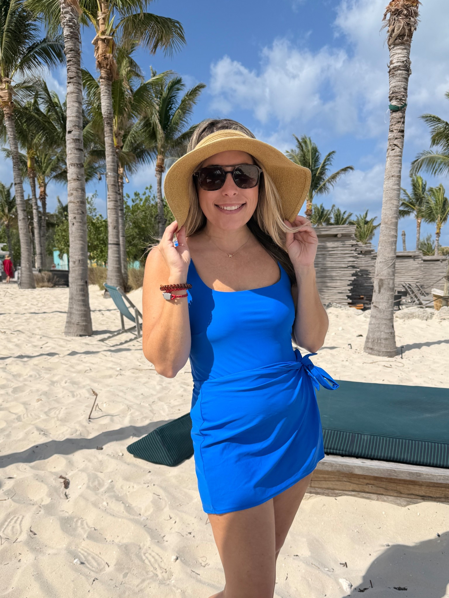 Perfect suit for the beach modest and flattering yet cute too! (And yup under $30!!!!)

#LTKSwim #LTKOver40 #LTKTravel