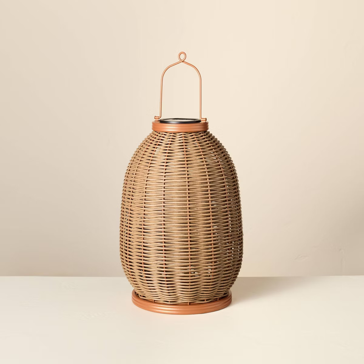 Rattan Solar Outdoor Patio Lantern - Hearth & Hand™ with Magnolia | Target