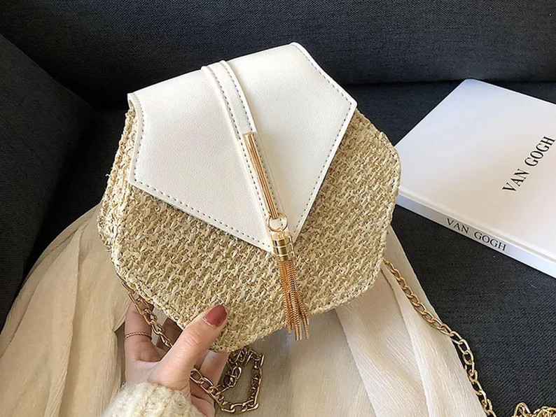 2024 Kleine Strohtasche Frauen, Schultertasche Frauen, Sommer Rattan Tasche, Handgemachte Stroh K... | Etsy (DACH)